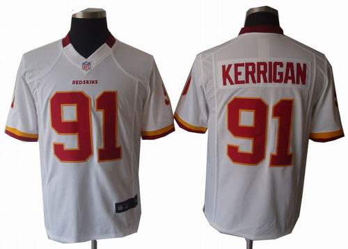 2012 Nike Washington Redskins #91 Ryan Kerrigan white game jerseys