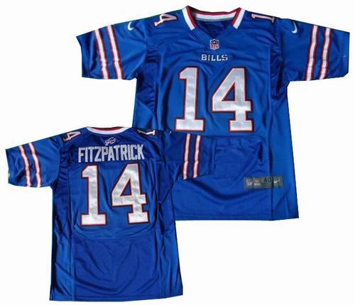 2012 Nike buffalo bills #14 fitzpatrick blue Elite jersey