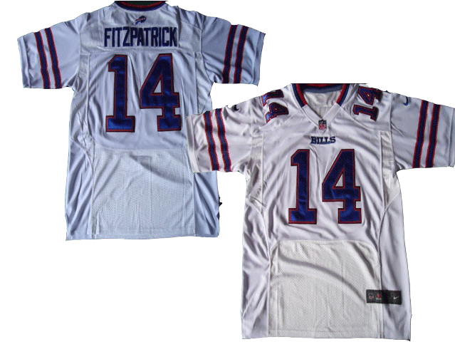 2012 Nike buffalo bills #14 fitzpatrick white Elite jersey