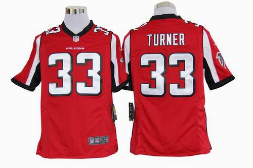 2012 nike Atlanta Falcons 33# Michael Turner red game jerseys