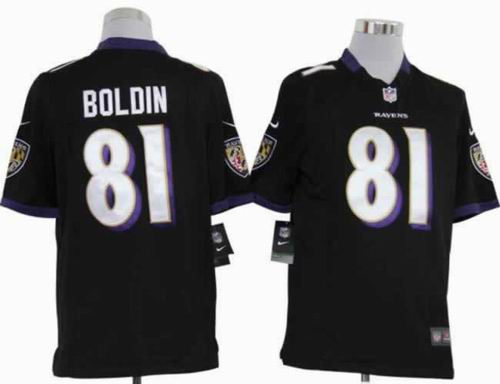 2012 nike Baltimore Ravens #81 Anquan Boldin black game jerseys