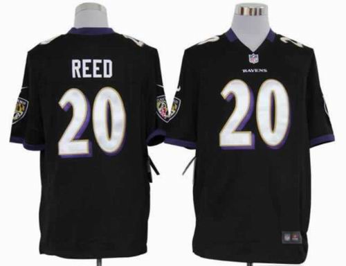 2012 nike Baltimore Ravens 20# Ed Reed black game jereys