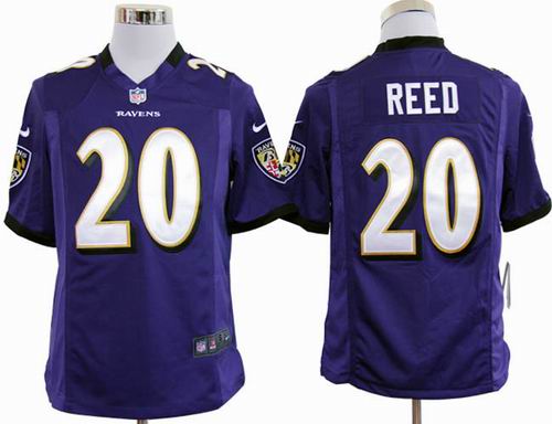 2012 nike Baltimore Ravens 20# Ed Reed purple game jereys