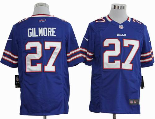 2012 nike Buffalo Bills #27 Stephen Gilmore blue game jerseys