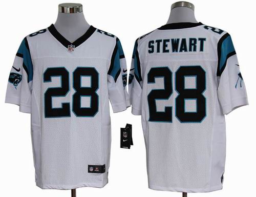 2012 nike Carolina Panthers #28 Jonathan Stewart white elite jersey