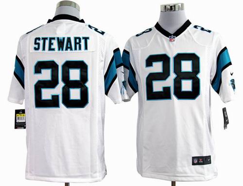 2012 nike Carolina Panthers #28 Jonathan Stewart white game jersey