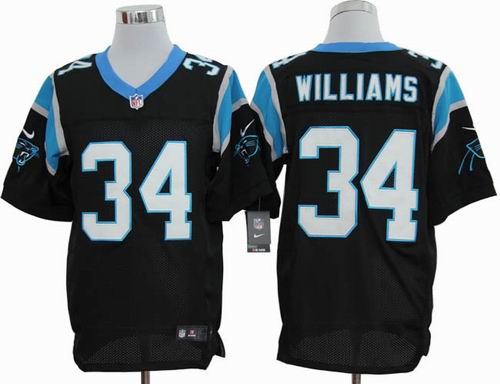 2012 nike Carolina Panthers #34 DeAngelo Williams black elite jerseys