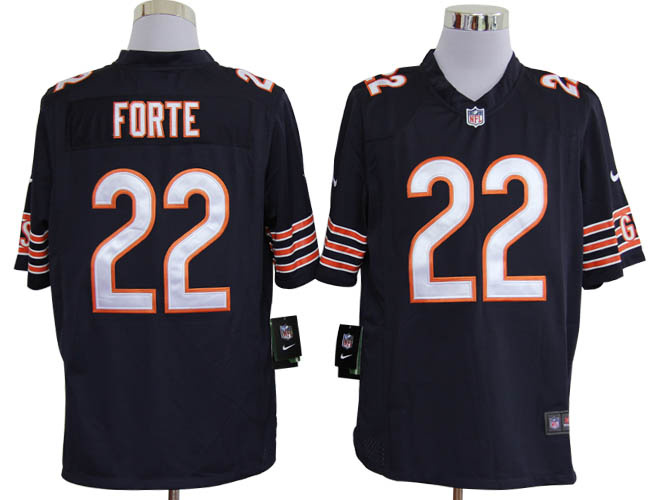 2012 nike Chicago Bears #22 Matt Forte blue game jerseys