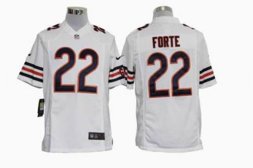 2012 nike Chicago Bears #22 Matt Forte white game jerseys