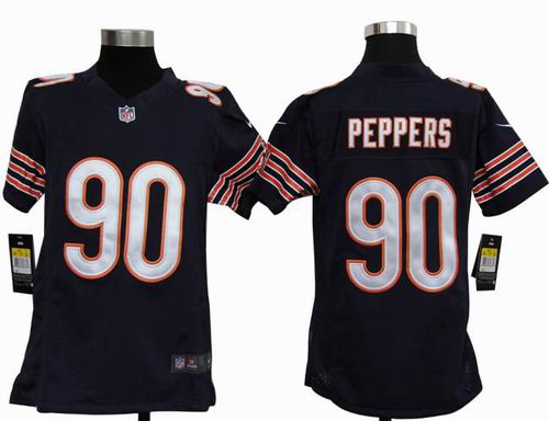 2012 nike Chicago Bears #90 Julius Peppers blue game jerseys