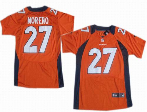 2012 nike Denver Broncos #27 Knowshon Moreno orange Elite jerseys