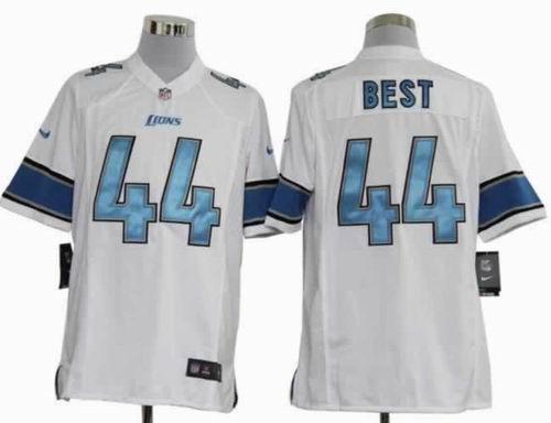 2012 nike Detroit Lions #44 Jahvid Best white game jerseys