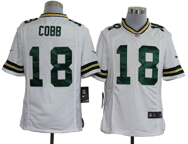 2012 nike Green Bay Packers #18 Randall Cobb white game Jersey