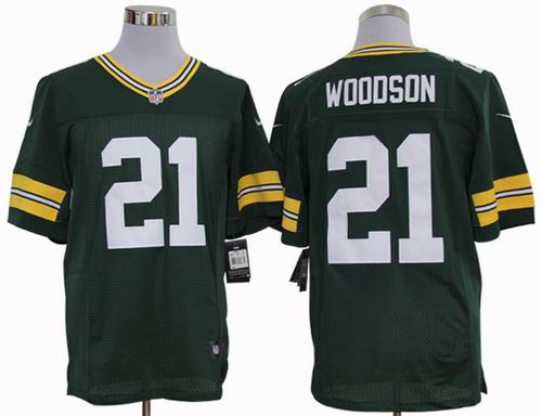2012 nike Green Bay Packers #21 Charles Woodson green elite jerseys