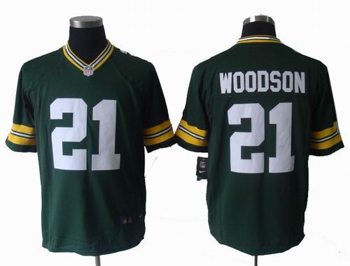 2012 nike Green Bay Packers #21 Charles Woodson green game jerseys