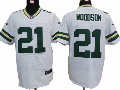 2012 nike Green Bay Packers #21 Charles Woodson white elite jerseys
