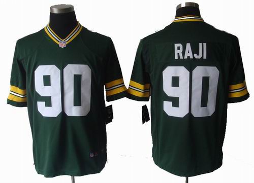 2012 nike Green Bay Packers #90 B.J. Raji green  game Jersey