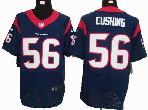 2012 nike Houston Texans #56 Brian Cushing Team Color Blue elite Jersey