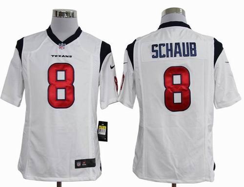 2012 nike Houston Texans #8 Matt Schaub white game Jersey