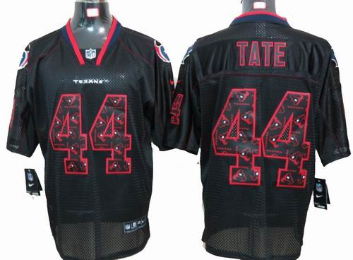 2012 nike Houston Texans 44 Ben Tate Lights Out Black elite special edition Jersey