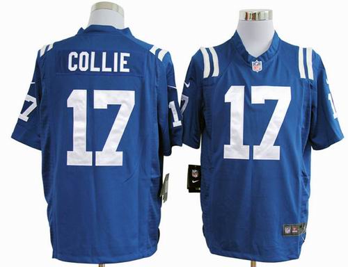 2012 nike Indianapolis Colts #17 Austin Collie game blue Jersey