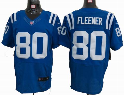 2012 nike Indianapolis Colts #80 Coby Fleener blue elite jerseys