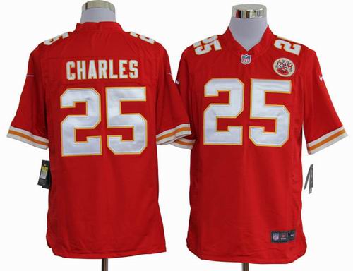 2012 nike Kansas City Chiefs #25 Jamaal Charles red game Jerseys