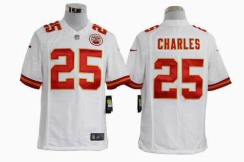 2012 nike Kansas City Chiefs #25 Jamaal Charles white game Jerseys