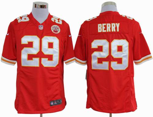 2012 nike Kansas City Chiefs #29 Eric Berry Red game Jersey