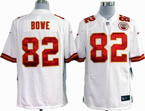 2012 nike Kansas City Chiefs #82 Dwayne Bowe white game Jersey