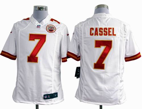 2012 nike Kansas City Chiefs 7# Matt Cassel white game Jersey