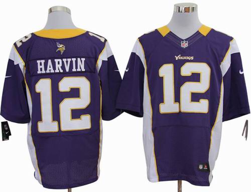 2012 nike Minnesota Vikings 12# Percy Harvin Purple elite Jersey