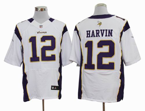 2012 nike Minnesota Vikings 12# Percy Harvin white elite Jersey
