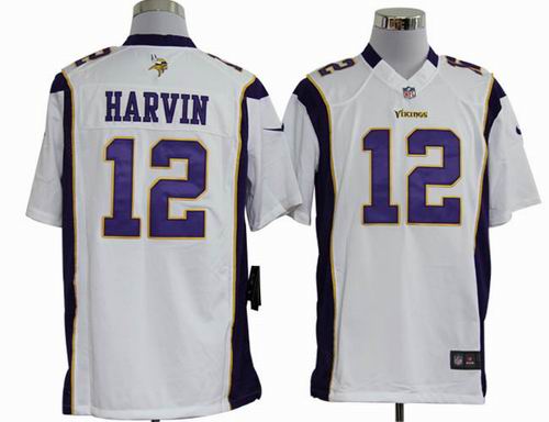 2012 nike Minnesota Vikings 12# Percy Harvin white game Jersey