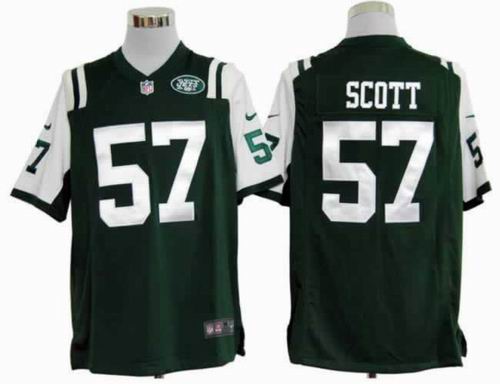 2012 nike New York Jets #57 Bart Scott green game jersey
