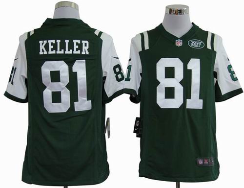 2012 nike New York Jets #81 Dustin Keller green game Jersey