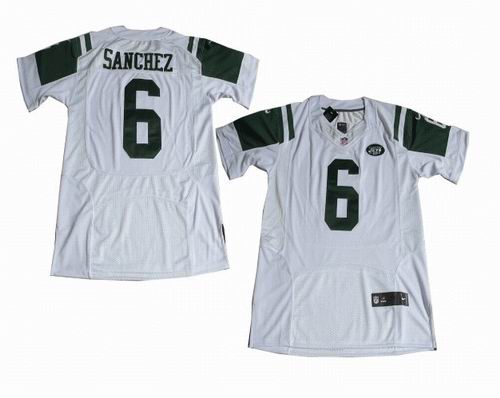 2012 nike New York Jets 6 Mark Sanchez white Elite Jersey