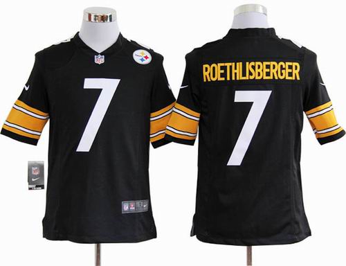2012 nike Nike Pittsburgh Steelers 7 Ben Roethlisberger black game jerseys