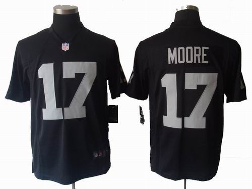 2012 nike Oakland Raiders #17 Denarius Moore black Game jerseys