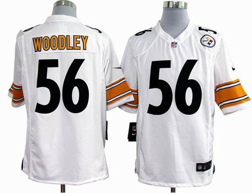 2012 nike Pittsburgh Steelers #56 Lamarr Woodley white game jerseys