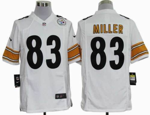 2012 nike Pittsburgh Steelers 83# Heath Miller white game jerseys
