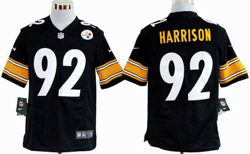 2012 nike Pittsburgh Steelers James Harrison 92# black game Jersey