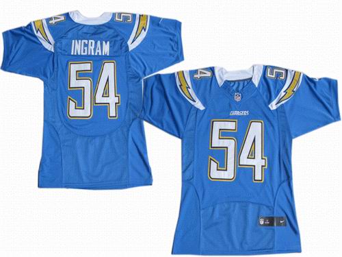 2012 nike San Diego Chargers 54# Melvin Ingram lt blue Elite jerseys
