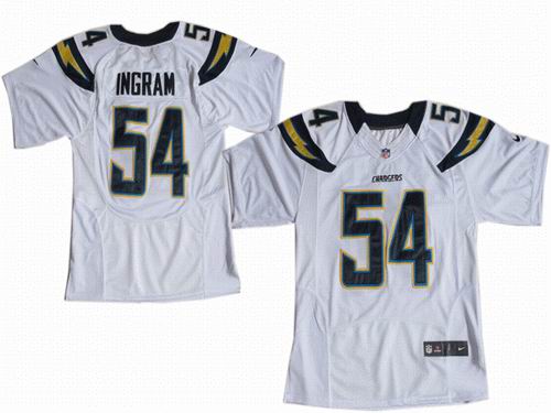 2012 nike San Diego Chargers 54# Melvin Ingram white Elite jerseys