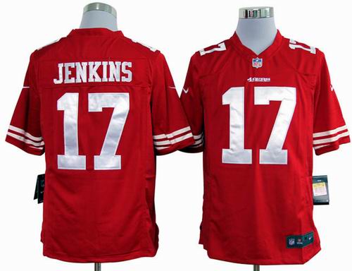 2012 nike San Francisco 49ers #17 A.J. Jenkins red game Jersey