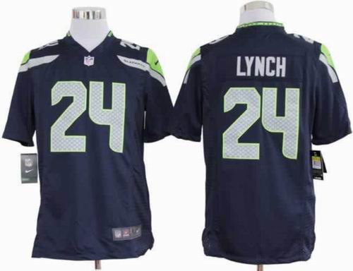 2012 nike Seattle Seahawks 24# Marshawn Lynch Game Team Color Jersey