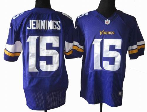 2013 New Nike Minnesota Vikings 15# Greg Jennings purple Elite jerseys