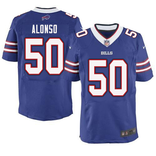 2013 Nike Buffalo Bills #50 Kiko Alonso Elite Royal Blue Team Color Jersey