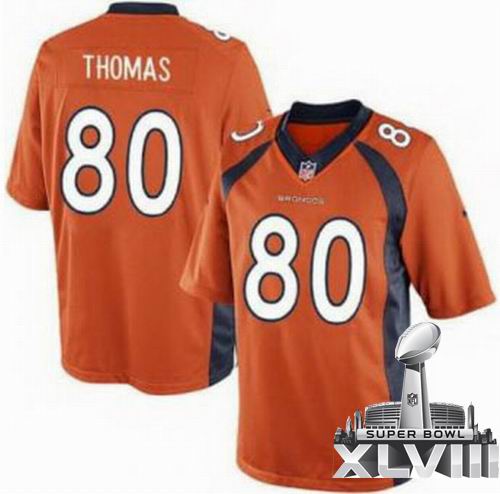 2013 Nike Denver Broncos 80# Julius Thomas Orange Limited 2014 Super bowl XLVIII(GYM) Jersey