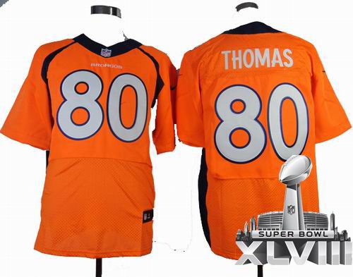 2013 Nike Denver Broncos 80# Julius Thomas orange Elite 2014 Super bowl XLVIII(GYM) Jersey